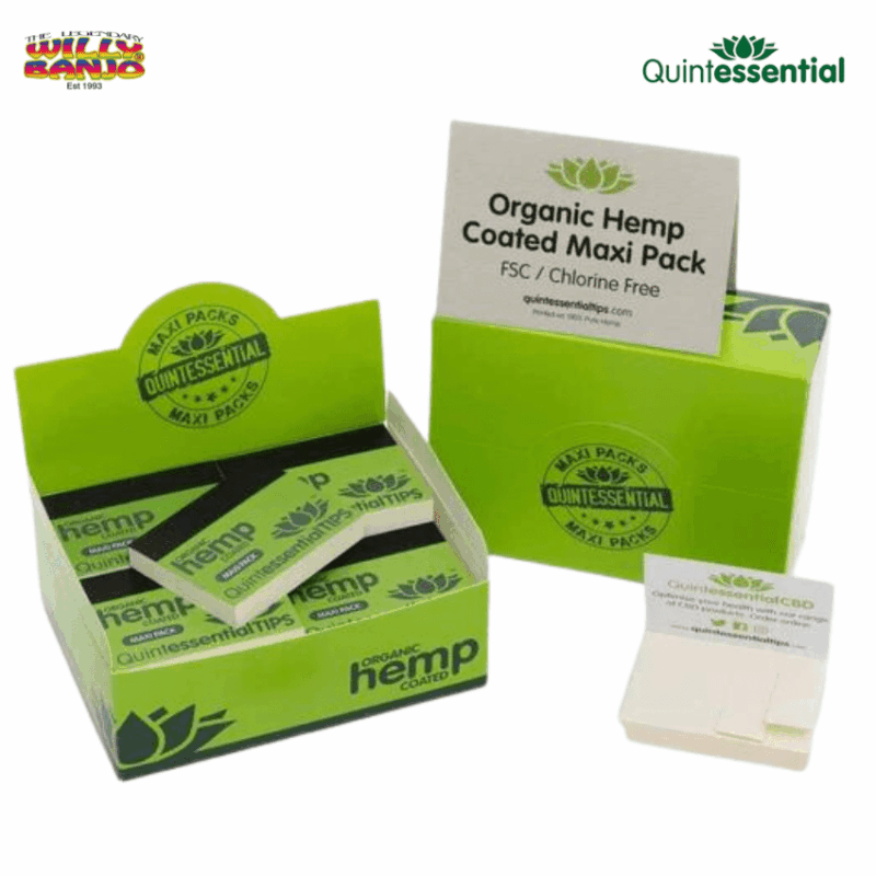 Quintessential Organic Hemp Coated Smoking Maxi Pack Tips
