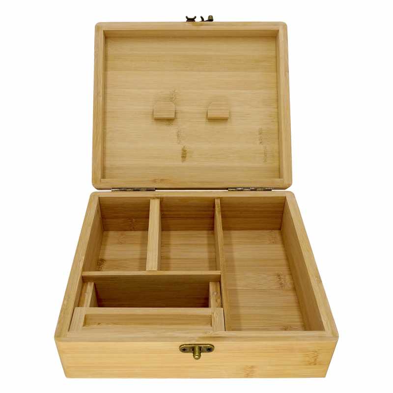 Headchef Deluxe Bamboo Rolling Box Open-Front Image