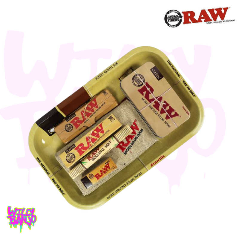 Raw Small Rolling Tray Gift Set