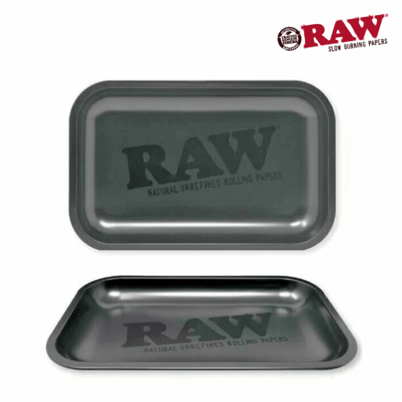 RAW Matte Black Murder'd Metal Rolling Tray