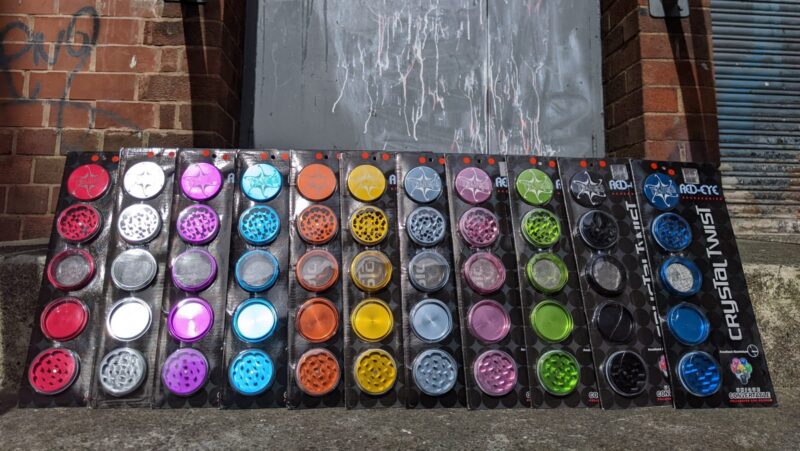 Red-Eye Crystal Twist 5 Part Herb Grinder 50mm