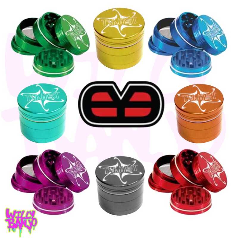 Red-Eye Crystal Twist 5 Part Herb Grinder