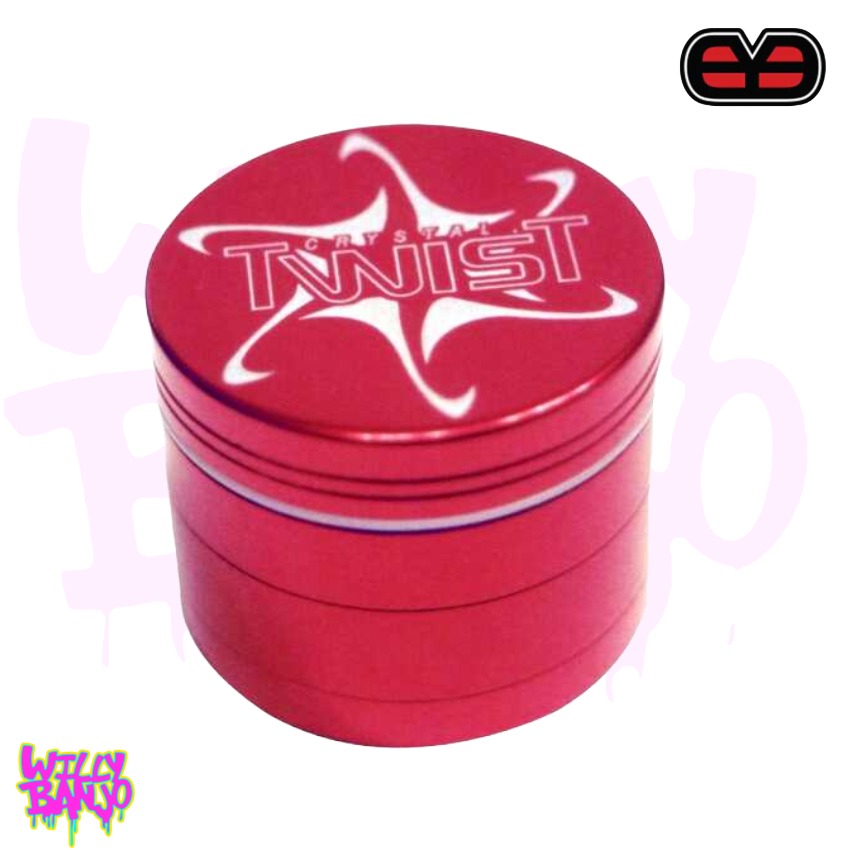 Red-Eye Crystal Twist 5 Part Herb Grinder