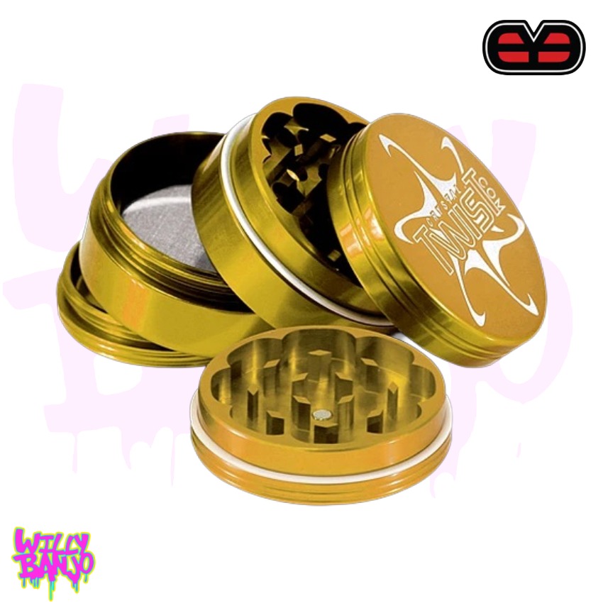 Red-Eye Crystal Twist 5 Part Herb Grinder