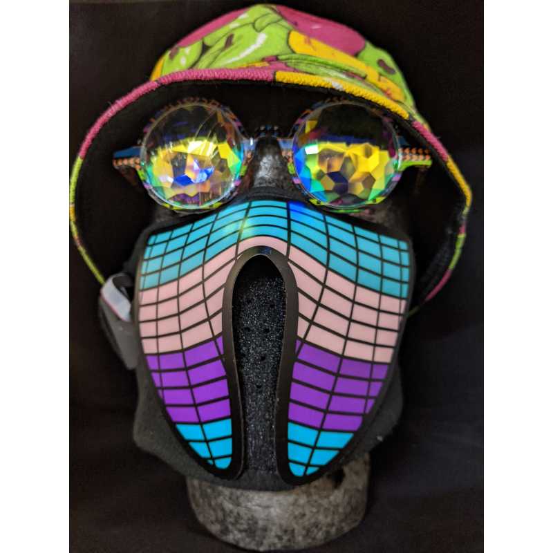 Led sound activated rave masks