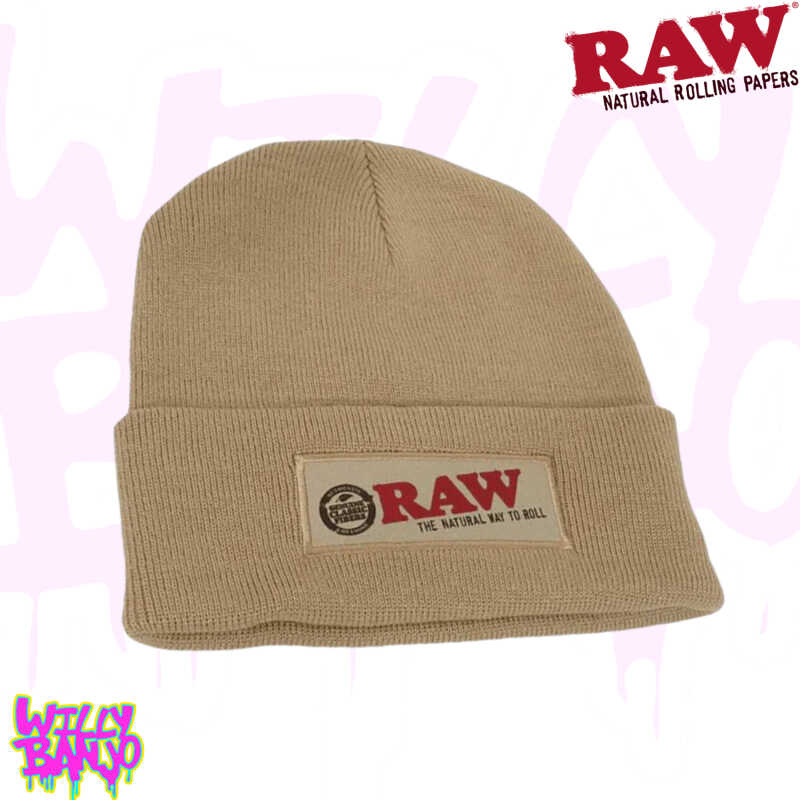 Raw Woolly Beanie Pom Pom Hat