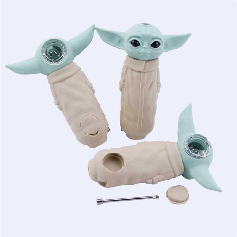 Baby Space Alien Silicone Pipe