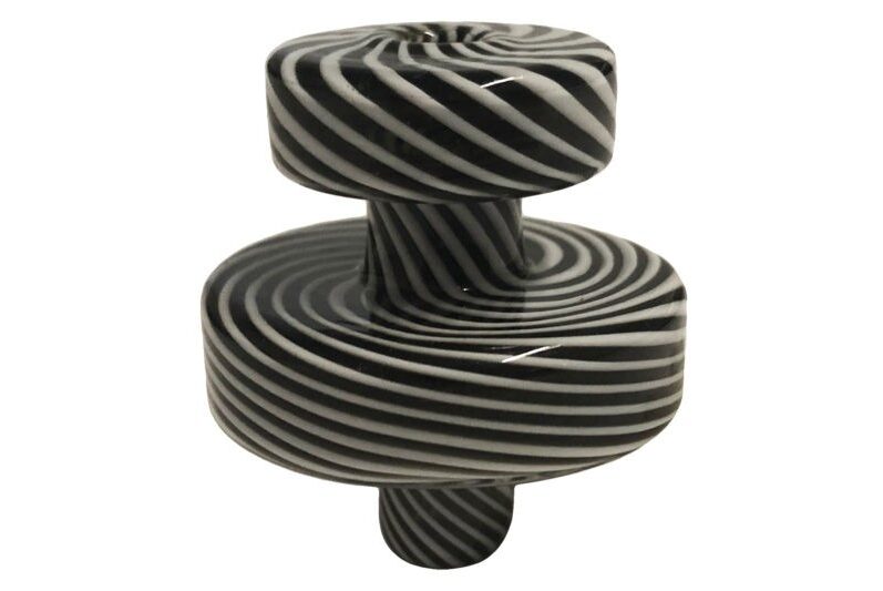 Chongz "Souldier of Fortune" Black & White Glass Carb Cap
