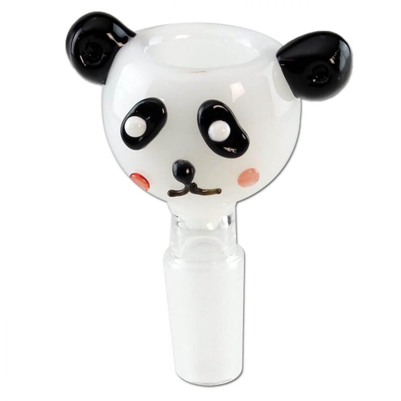 Black Leaf Panda Glass Bowl 14.4mm male