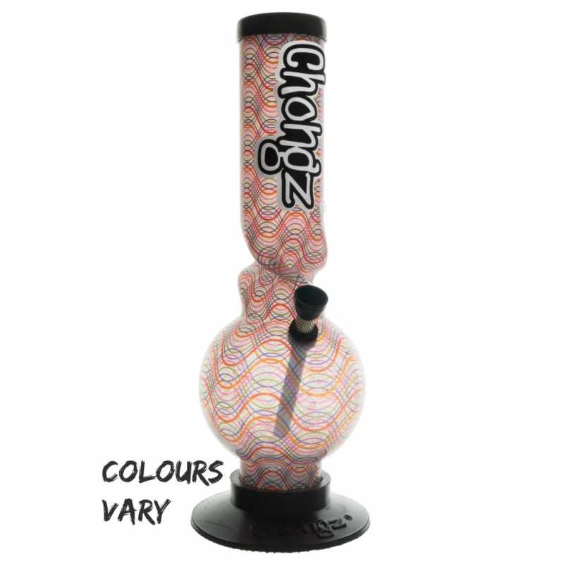 Chongz Mrs Bucket 30cm Acrylic Bong - coloured swirls