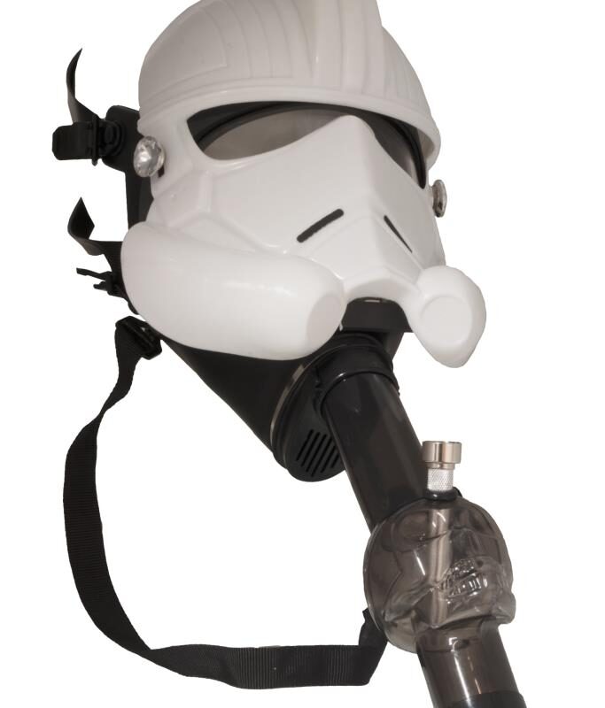Space Trooper Gas Mask Acrylic Bong