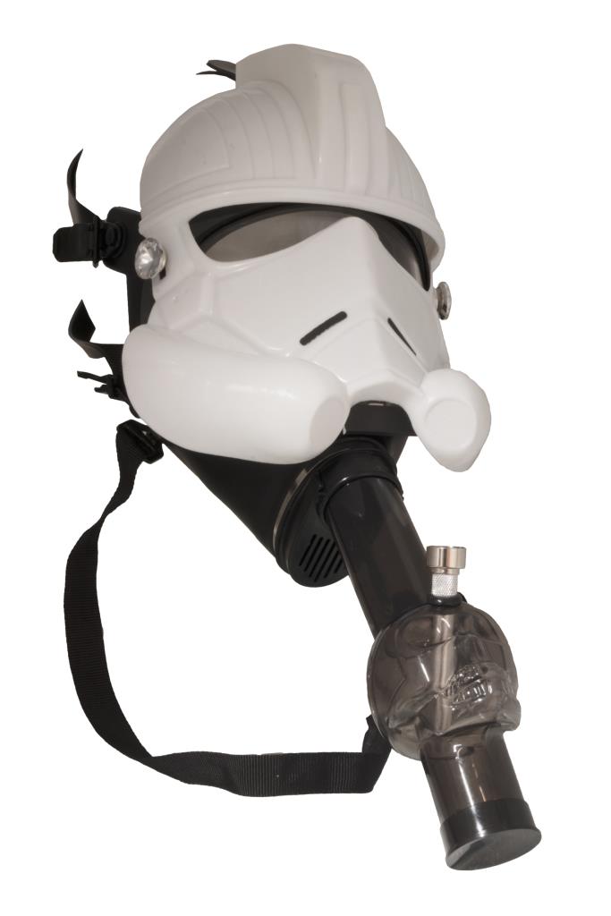 Space Trooper Gas Mask Acrylic Bong