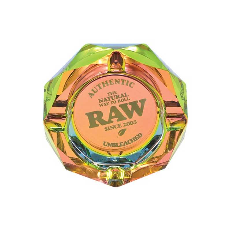 RAW Prism Glass Ashtray Rainbow Edition