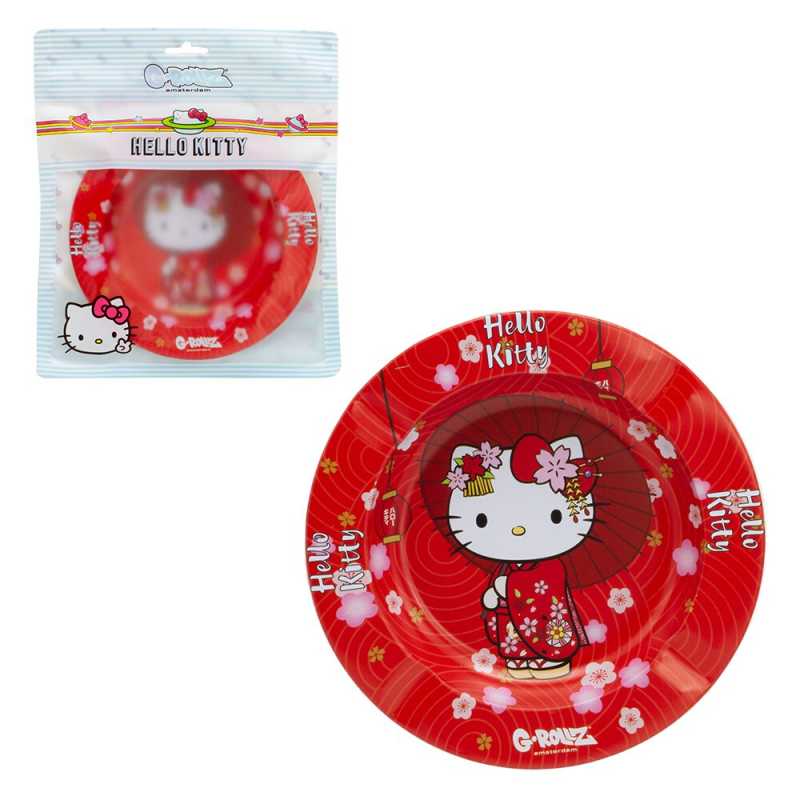 G-Rollz Hello Kitty Kimono Red Ashtray inc packaging