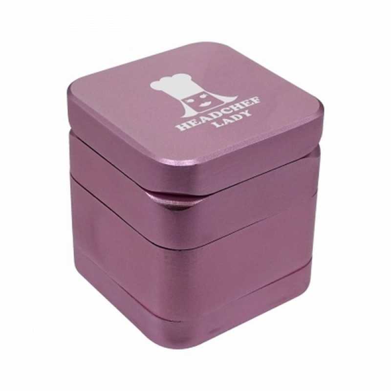 Headchef Lady Cube Grinder Pink Closed
