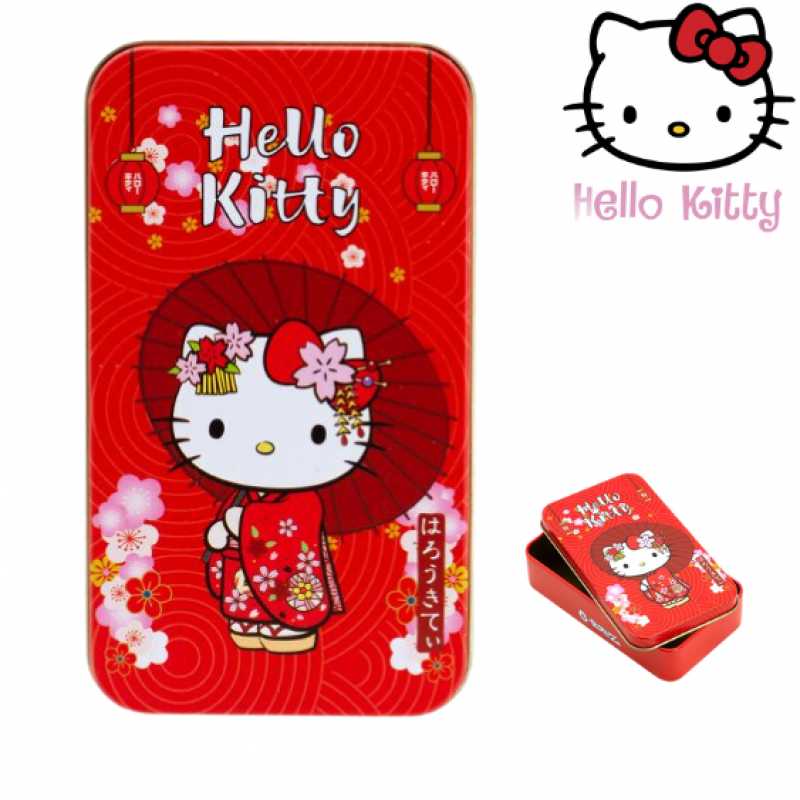 hello Kitty red kimono tobacco tin