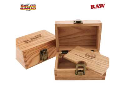 raw wooden box