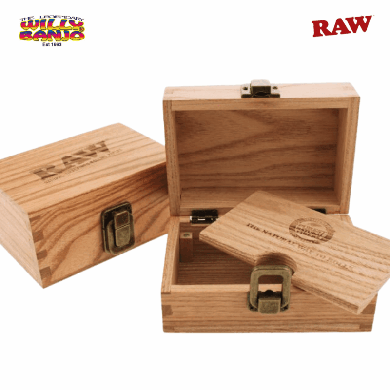 raw wooden box