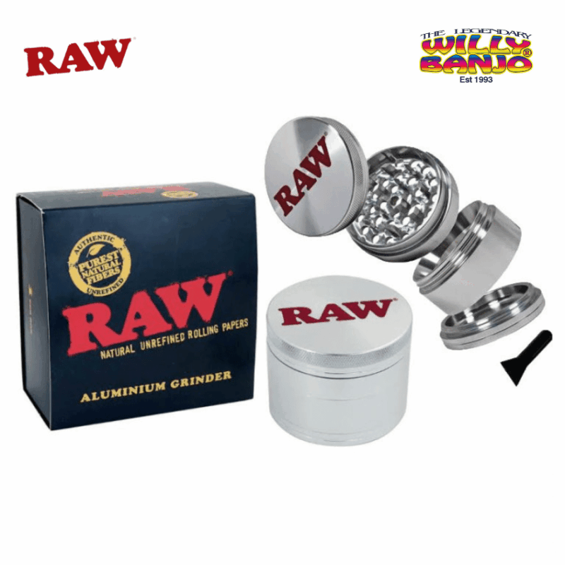 RAW Aluminium 4-Part 56mm Sifter Grinder