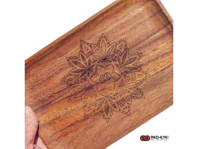 red eye signature series walnut rolling tray