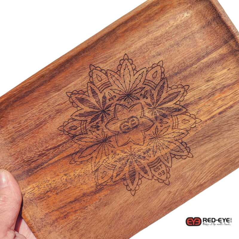 red eye signature series walnut rolling tray