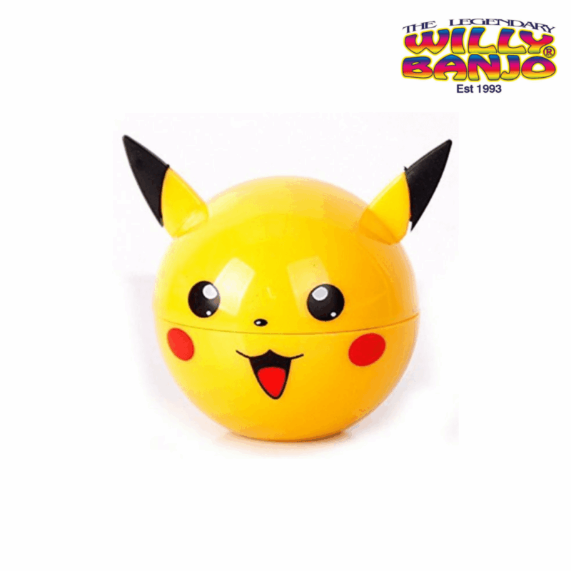 Yellow pengachoo ball 3 Part novelty Herb Grinder
