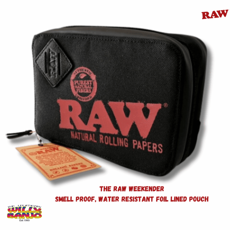 RAW Black Weekender Smell Proof Smokers Pouch