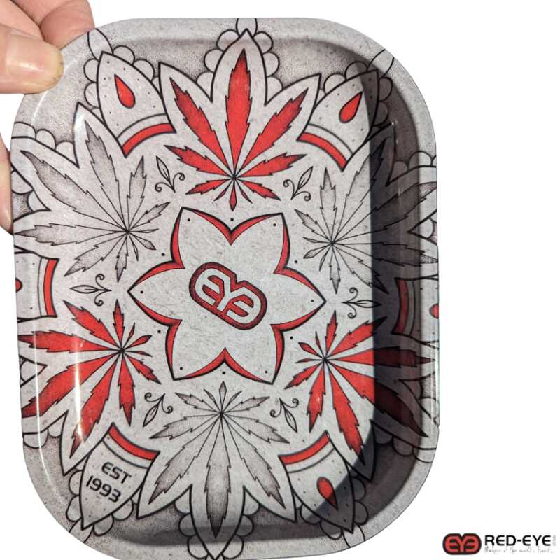 Red eye metal tray phot for willy banjos head shop