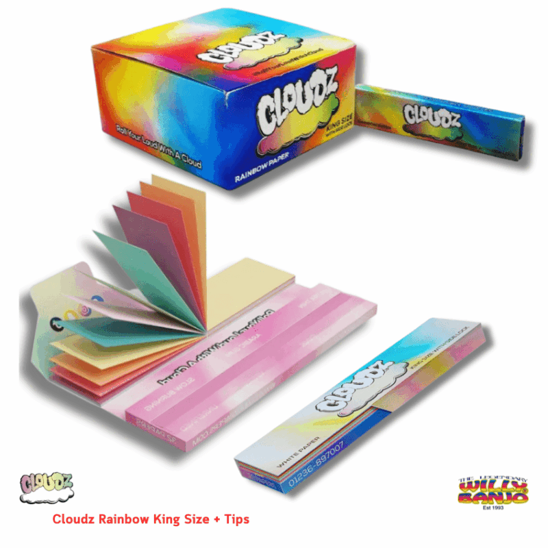 Cloudz Rainbow Rolling Papers + Tips