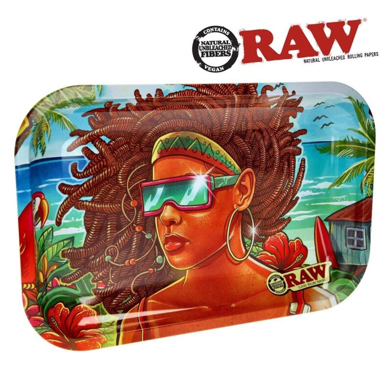 RAW Brazil 3rd Edition Medium Metal Rolling Tray
