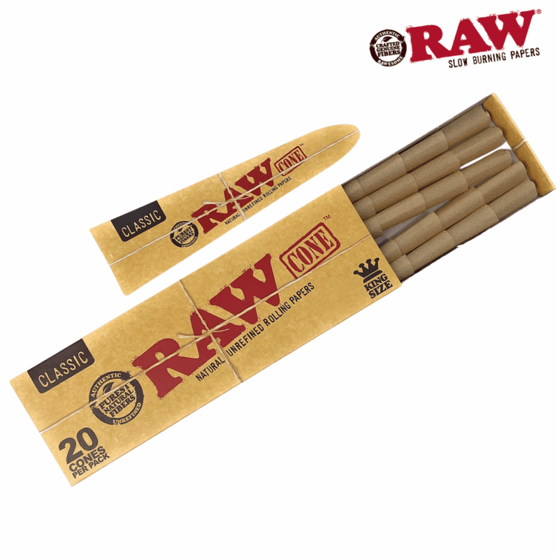 Raw Classic Pre-Rolled Cone King Size 20 Pack