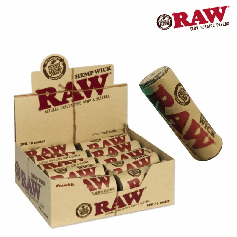 Raw Natural Hemp Unbleached Beeswax Wick 6 Meter