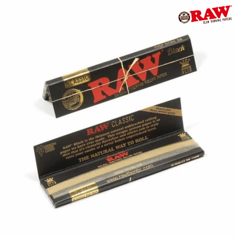 RAW Black Classic Kingsize Slim Rolling Papers
