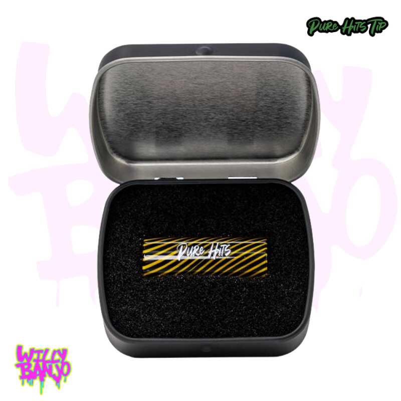 pure hits glass tips black yellow
