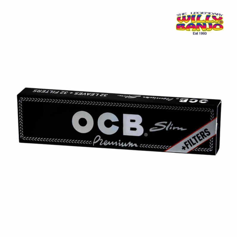 OCB Black Premium Kingsize Slim Papers + Tips