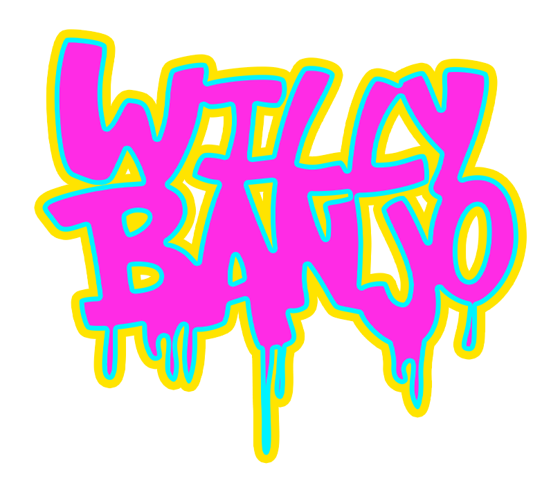 Willy banjo graf logo in pink