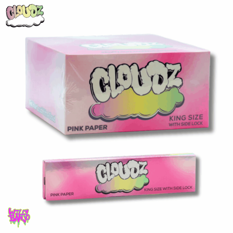 Cloudz Pink Rolling Papers with Matching Tips
