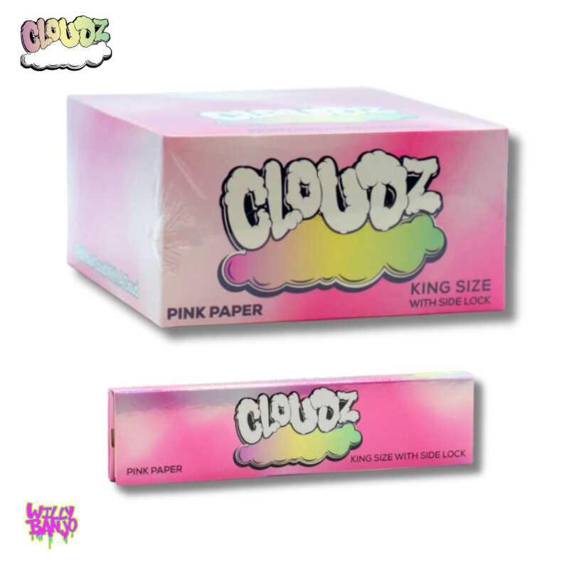 Cloudz Pink Rolling Papers with Matching Tips