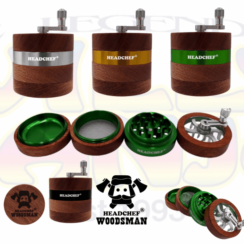 Headchef Woodsman 62mm Metal Herb Grinder