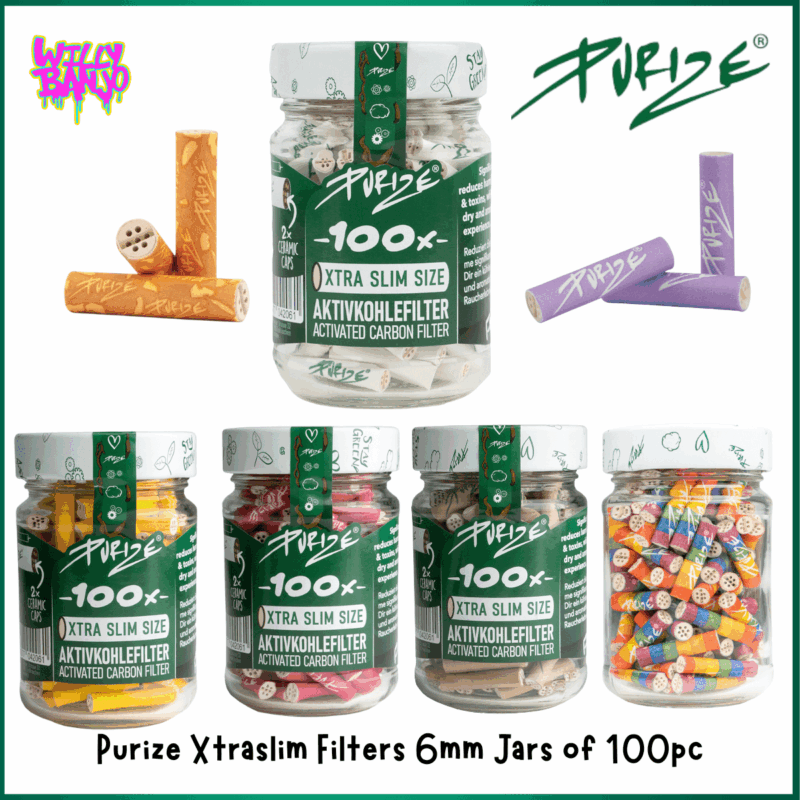 Purize Extra slim Activated Carbon Filters 6mm 100pk