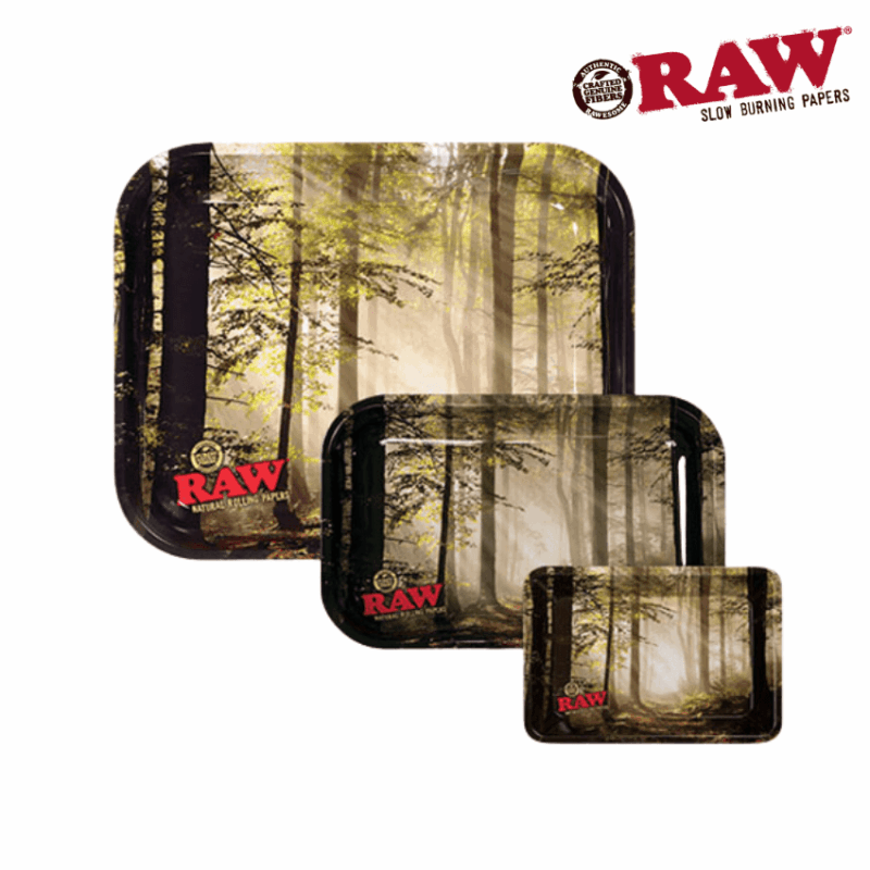 RAW Smokey Forest Metal Smokers Rolling Tray