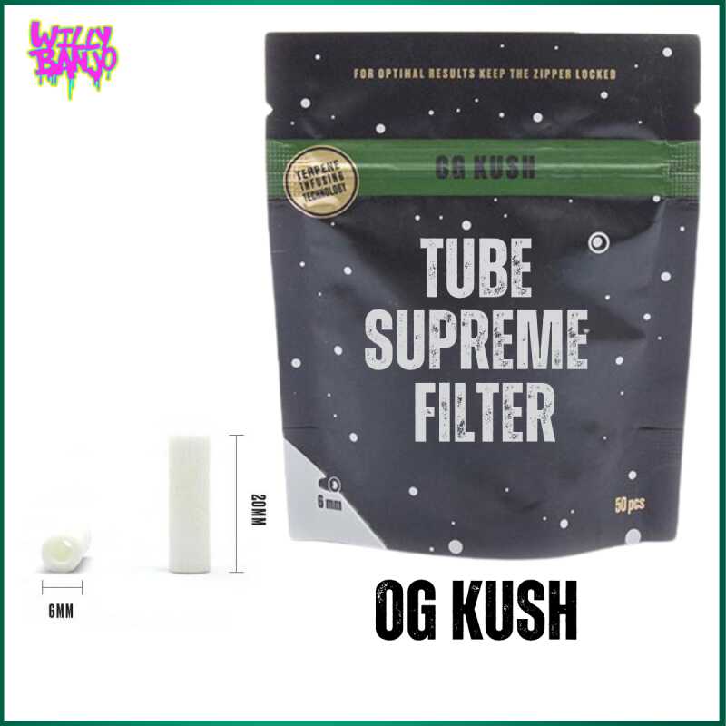 TUBE Supreme Slim 6mm Flavoured Infused Pre Rolled Filter Tips