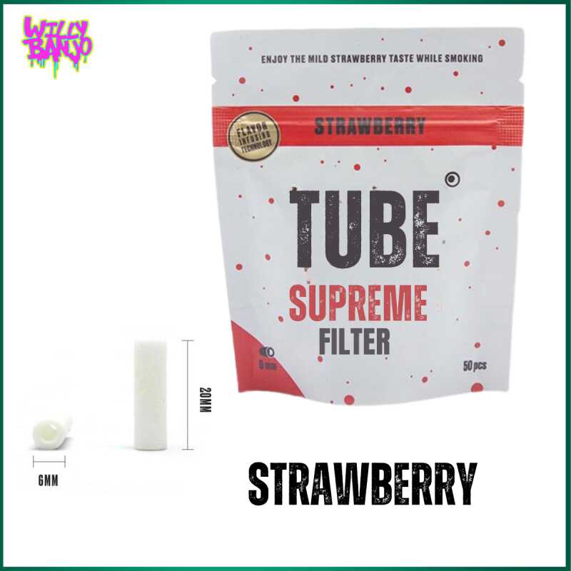 TUBE Supreme Slim 6mm Flavoured Infused Pre Rolled Filter Tips