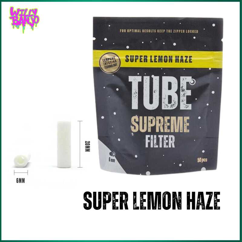 TUBE Supreme Slim 6mm Flavoured Infused Pre Rolled Filter Tips