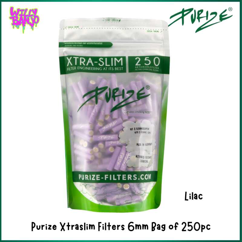 Purize Extra slim Activated Carbon Filters 6mm 250pk