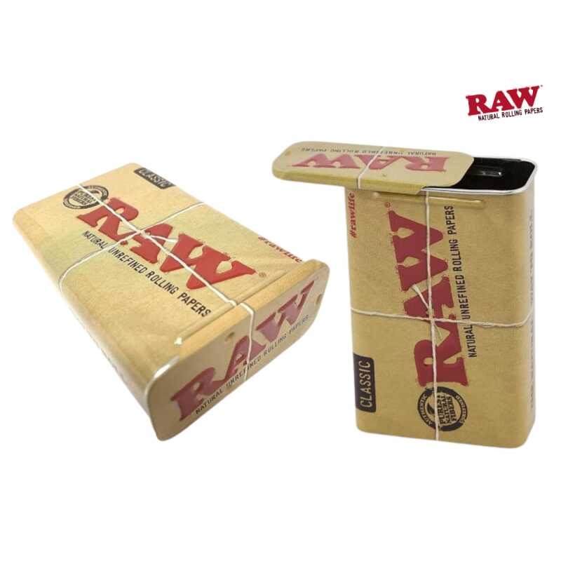 raw slide top tin