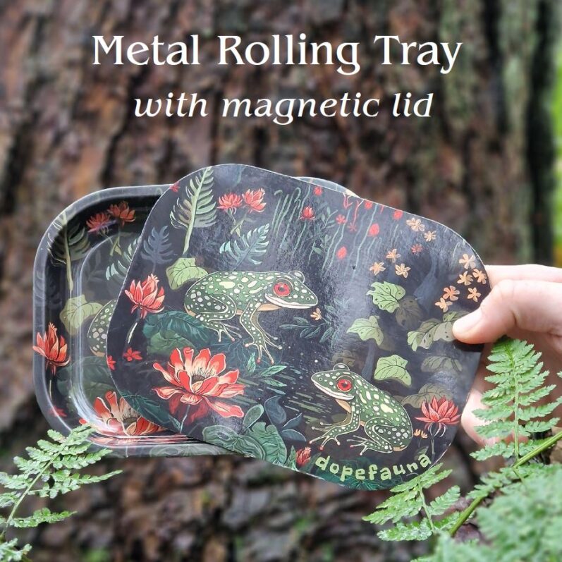 Dopefauna Metal Rolling Tray & Cover