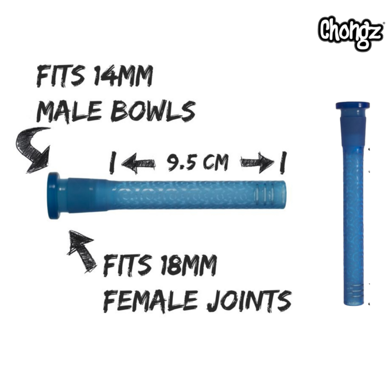 Chongz Blue Art Glass Stem 18/14mm