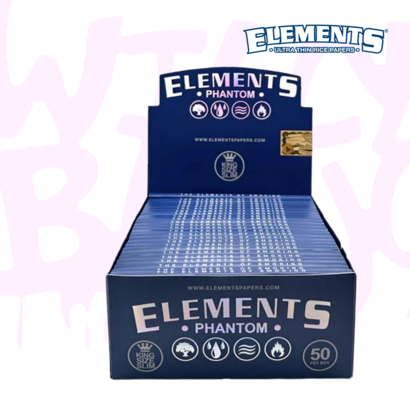 Elements Phantom King Size Slim Rolling Papers