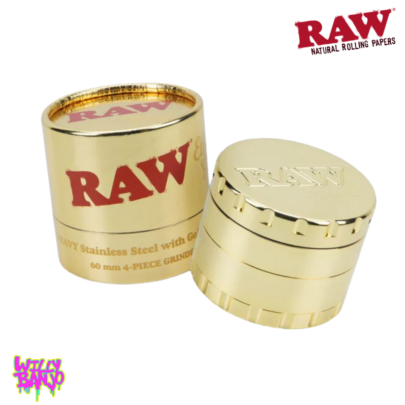 Raw Ethereal 4 Part 63mm Gold Grinder